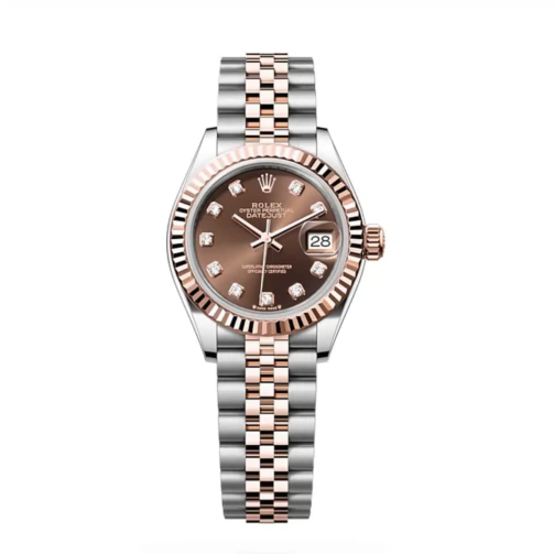 Rolex Lady-Datejust 279171-0011 Chocolate Diamond 28mm Jubilee Two-Tone